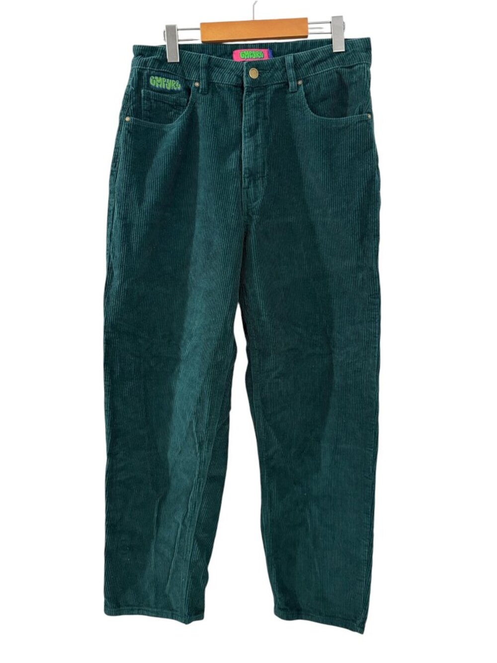 Empyre Tori Green Corduroy Straight Leg Skate Pants Size 10